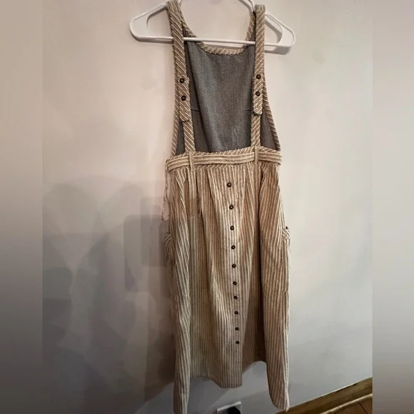 Free People Cream Corduroy Dress - Picture 5 of 10